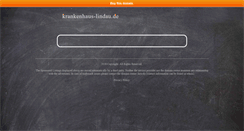 Desktop Screenshot of krankenhaus-lindau.de